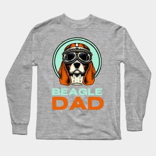 Begale Dad Vintage Dog Owner Retro Dog Father Long Sleeve T-Shirt